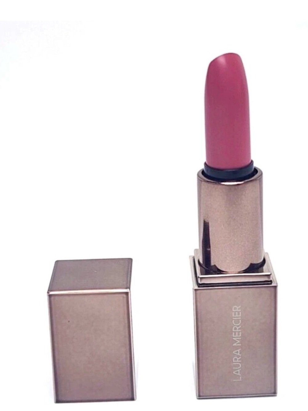 Laura Mercier Rouge Essentiel Silky Crème Lipstick A La Rose Mini 0.04 oz NEW